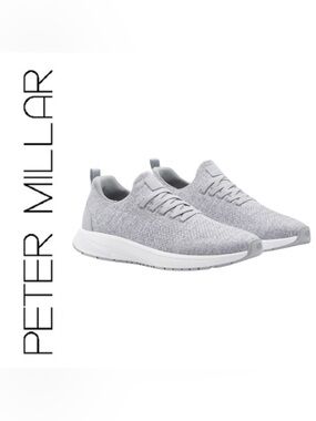 Peter Millar Odeon Knit Sneaker Gale Grey Men’s 12.5 NWOB $199